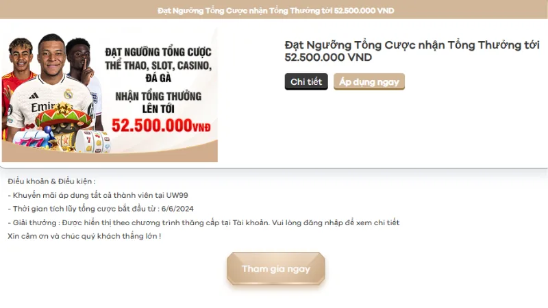 Tổng hợp phần thưởng uw99 Tổng hợp phần thưởng uw99