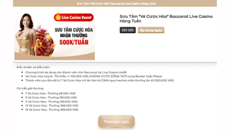 Lập tầm vé hòa hòa uw99 Lập tầm vé hòa hòa uw99