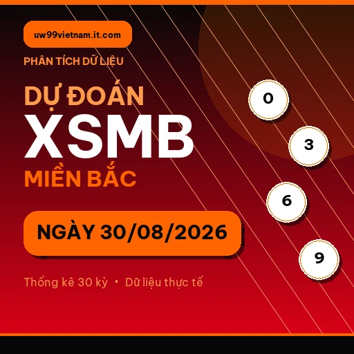 Dự đoán XSMB ngày 30/08/2026.
